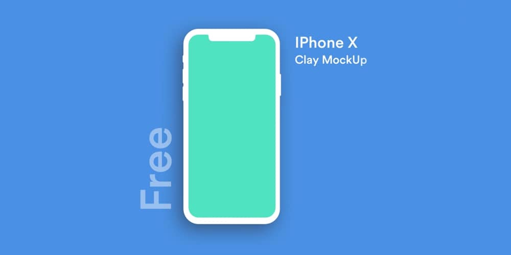 IPhoneX Clay MockUp