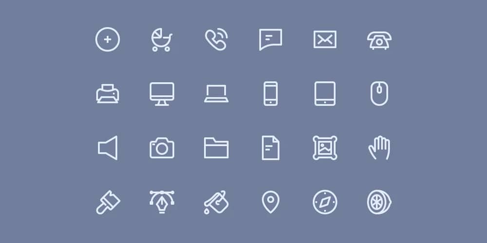 Best Free Icon Sets 2024 43 Line Hero Essentials Icons