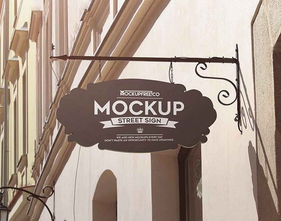 Street Sign – 4 Free PSD Mockups 2 Street Sign – 4 Free PSD Mockups