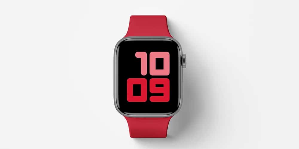 Top View Apple Watch Series 5 Mockup