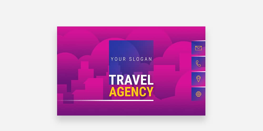 100+ Free Business Cards PSD 343 Travel Agency Business Card PSD