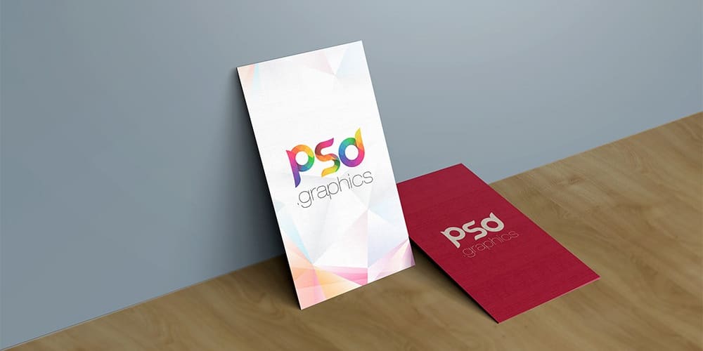 100+ Free Business Card Mockups PSD 338 Vertical Business Card Mockup Template PSD