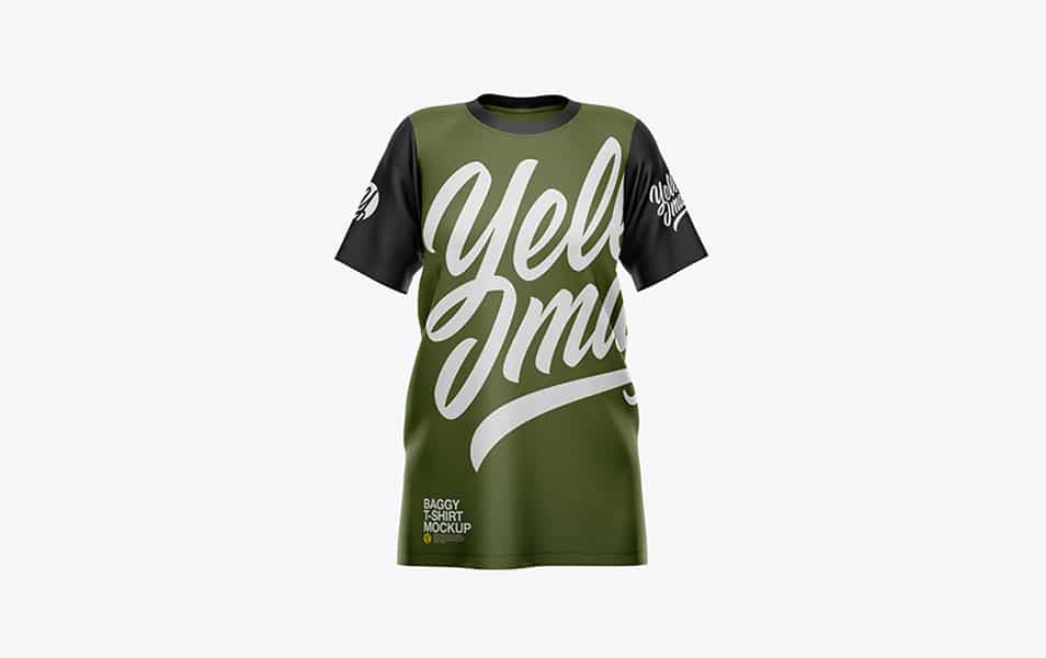 Women's Baggy T-Shirt Mockup 2 Women's Baggy T-Shirt Mockup