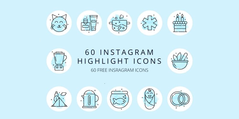 Best Free Icon Sets 2024 438 60 Instagram Highlight Icons
