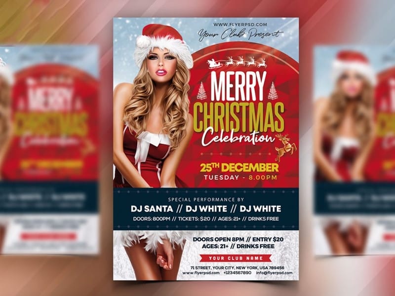 Best Free Flyer Templates 258 Awesome Christmas Party Flyer PSD