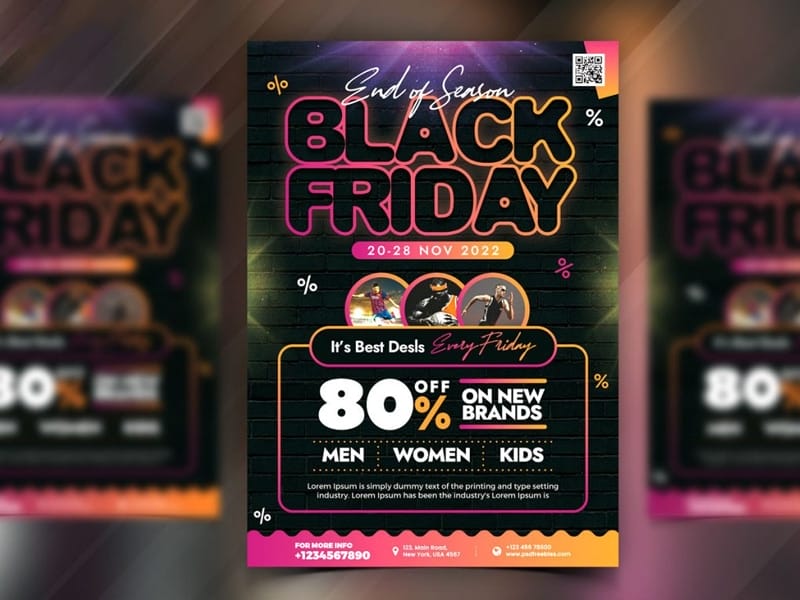 Best Free Flyer Templates 135 Black Friday Sale Flyer PSD