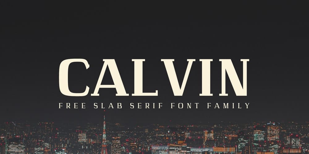 200+ Great Free Fonts for Designers 108 Calvin Slab Serif Font