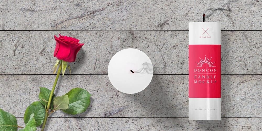 Best Free Scene Creators for Designers 114 Candle Mockup Scene