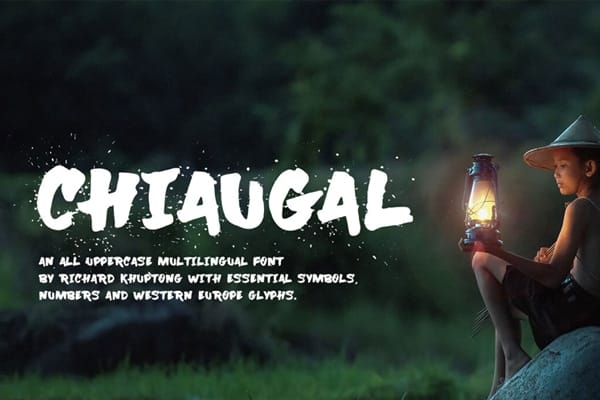 Chiaugal Brush Font