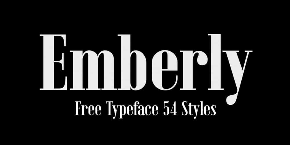Emberly Typeface