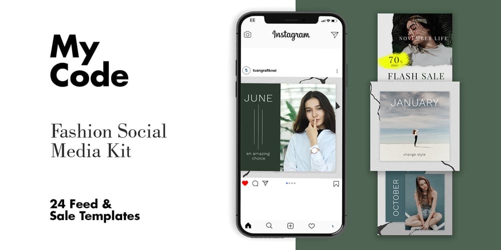 100+ Best Instagram Post Templates to Gain More Followers 232 Fashion Instagram Post Templates