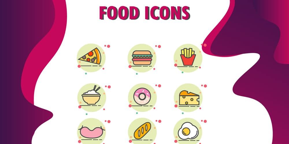 Best Free Icon Sets 2021 134 Food Icons Vector