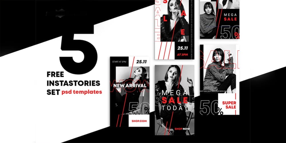 100+ Best Instagram Post Templates to Gain More Followers 165 Free Stories Sale Set Template