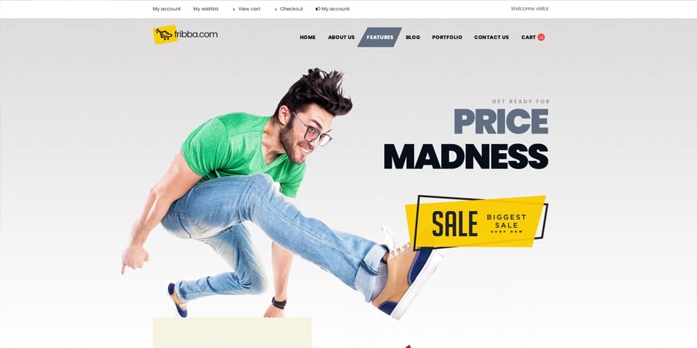 Best Free Web Templates 2021 56 Fribba Shop Web Template PSD