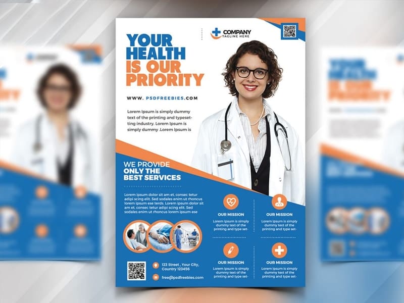 Best Free Flyer Templates 258 Health Care Flyer Template PSD