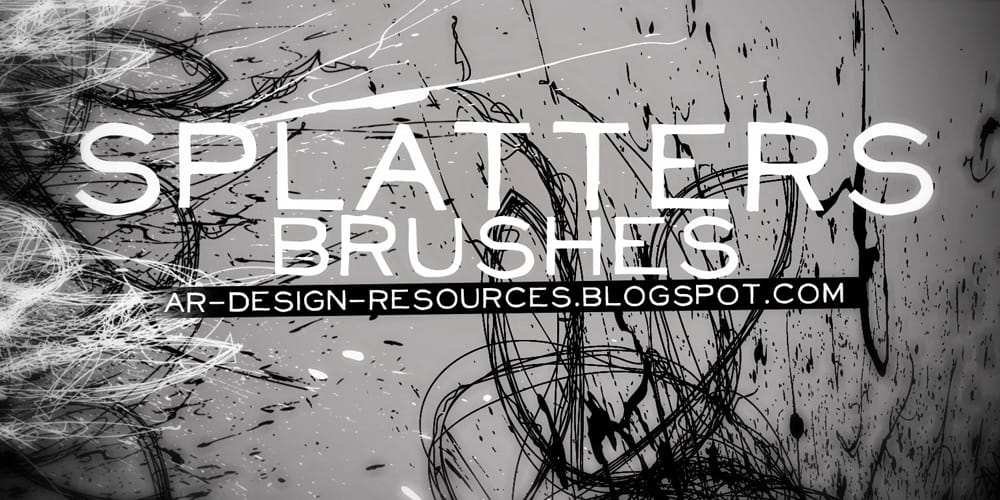 Collection of Best Photoshop Brushes 93 High Res Splatters Brushes