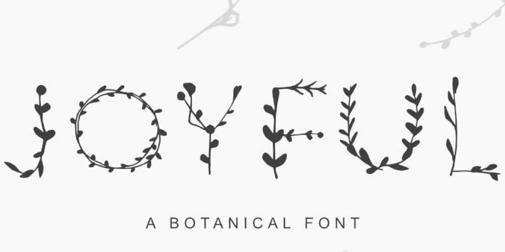 Joyful Botans Display Font