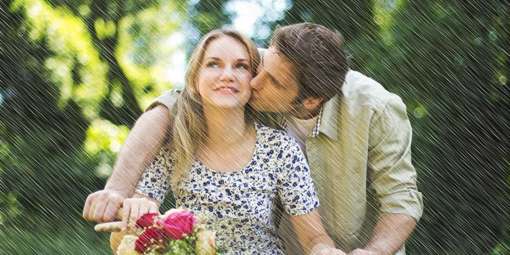 Latest Free Photoshop Actions 233 Light Rain Photoshop Action