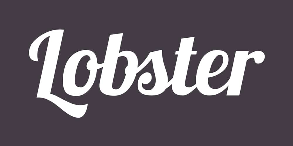 250 + Free Modern Script Fonts for Designers 414 Lobster