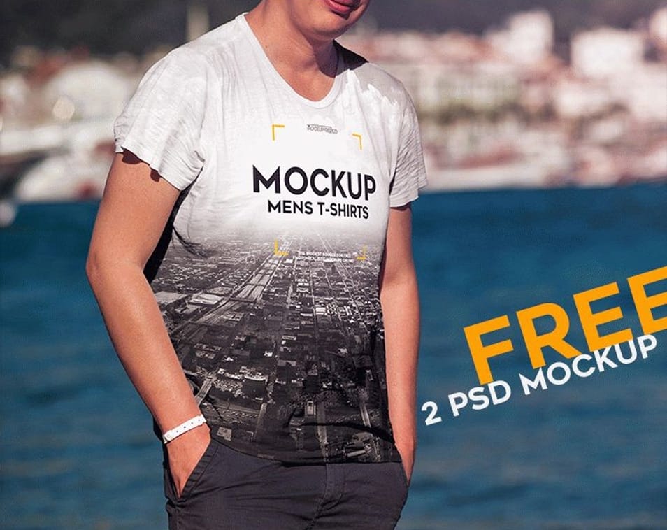Men’s T-shirt PSD Mockups 2 Men’s T-shirt PSD Mockups