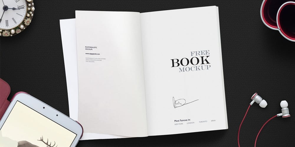 Best Free Scene Creators for Designers 97 Open Book Mockup Scene