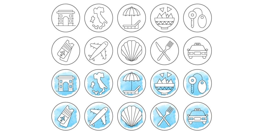 Best Free Icon Sets 2024 445 Travel Instagram Story Highlight Icons