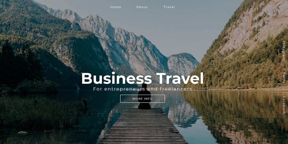 Best Free Web Templates 2023 186 Travel Template PSD