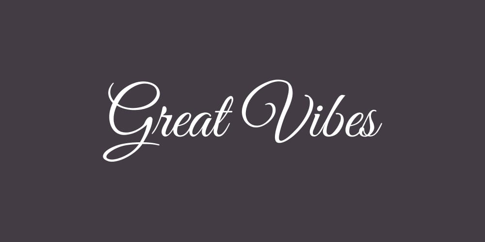 250 + Free Modern Script Fonts for Designers 431 great vibes