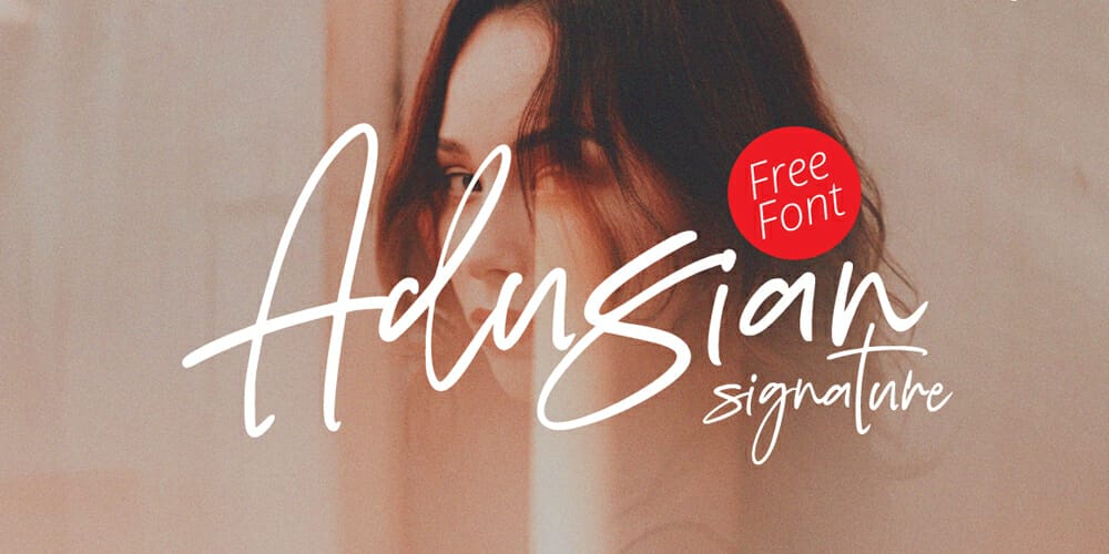 Amazing Free Signature Fonts 40 Adusian Signature
