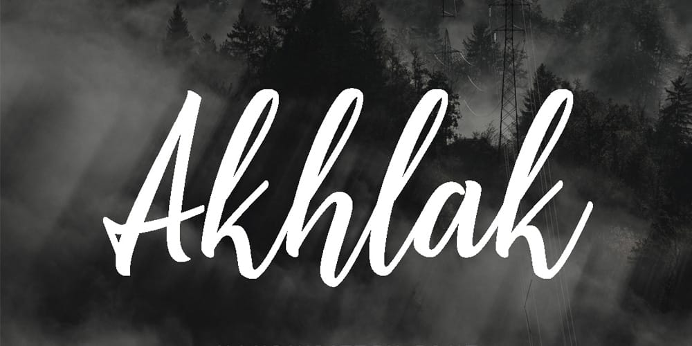 Amazing Free Signature Fonts 72 Akhlak Script