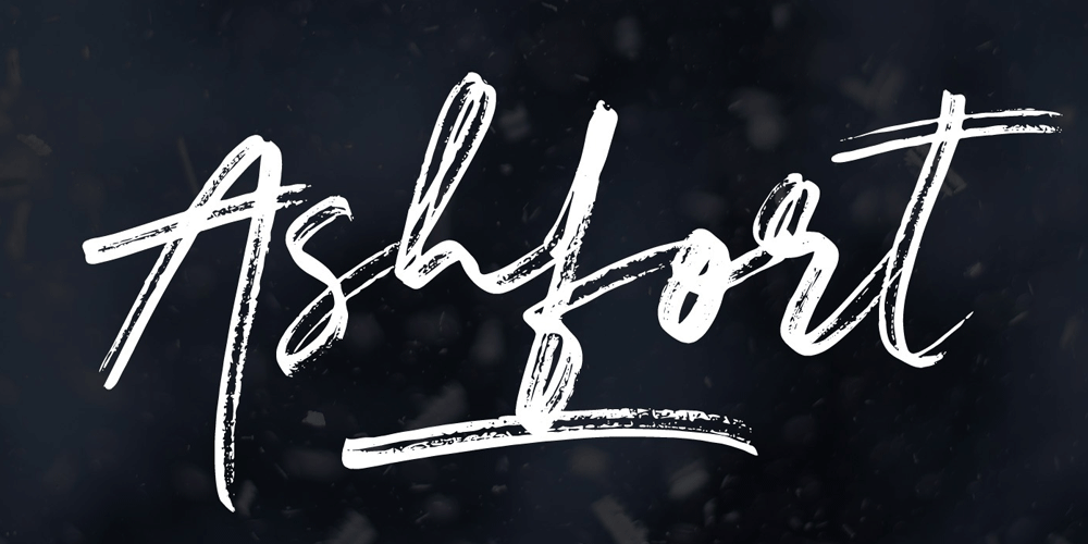 Amazing Free Signature Fonts 86 Ashfort Typeface