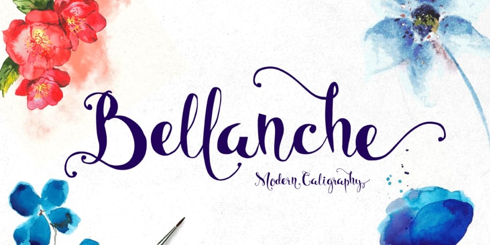 200+ Great Free Fonts for Designers 680 Bellanche Script Font
