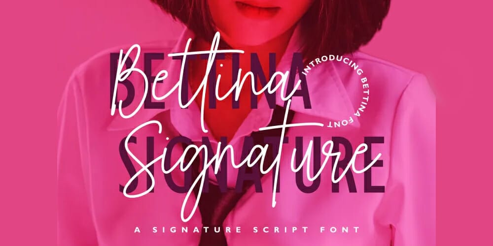 Amazing Free Signature Fonts 77 Bettina Signature Font