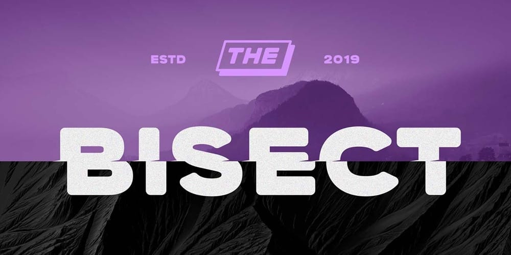 Bisect Display Font