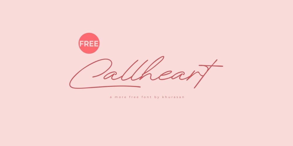 Amazing Free Signature Fonts 94 Callheart Font