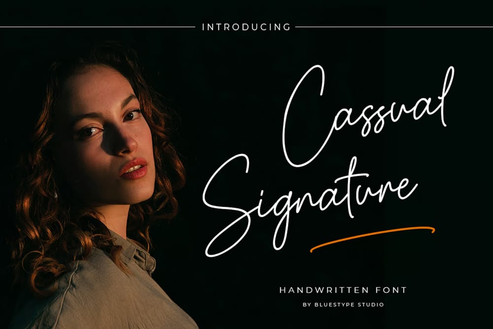 Amazing Free Signature Fonts 6 Cassual Signature