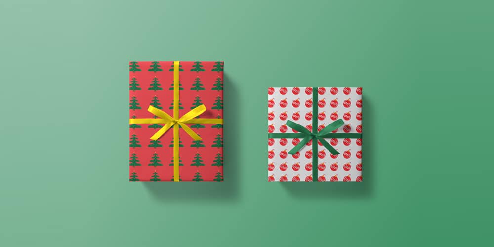 Free Scene Creators and Mockups for Christmas Greetings 66 Christmas Box Mockup