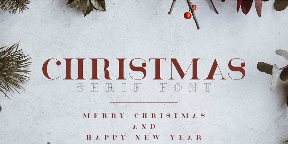 200+ Great Free Fonts for Designers 68 Christmas Serif Font