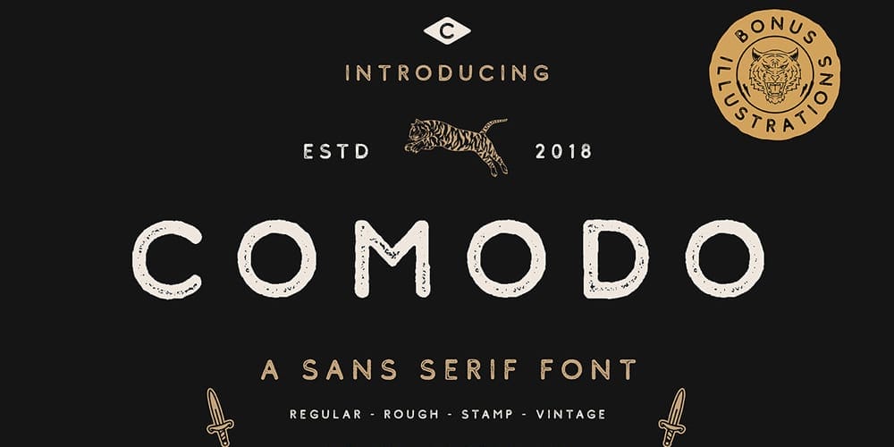200+ Great Free Fonts for Designers 574 Comodo Sans Serif