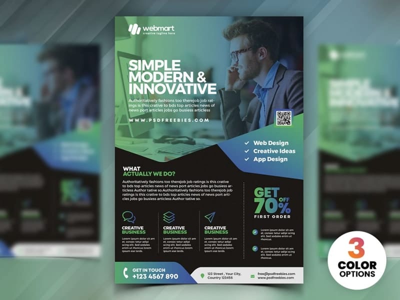 Best Free Flyer Templates 126 Corporate Flyer Design PSD