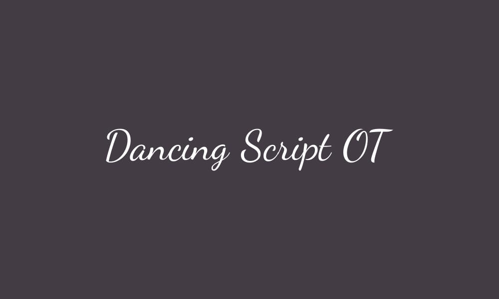 Amazing Free Signature Fonts 105 Dancing Script