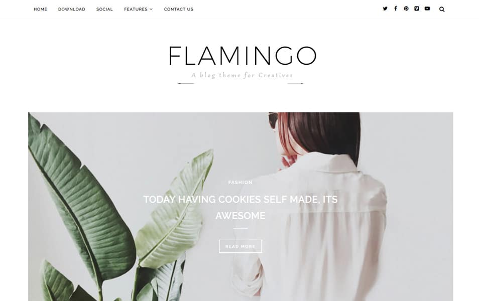 300+ Best Free Responsive Blogger Templates 2025 388 Flamingo Fashion Blogger Template