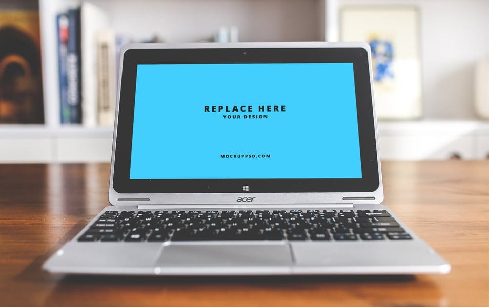 Free Laptop Mockup PSD 2 Free Laptop Mockup PSD