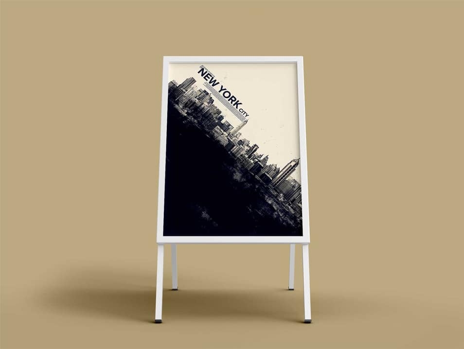 Free Outdoor Advertisement Sandwich Board Mockup PSD 2 Free Outdoor Advertisement Sandwich Board Mockup PSD