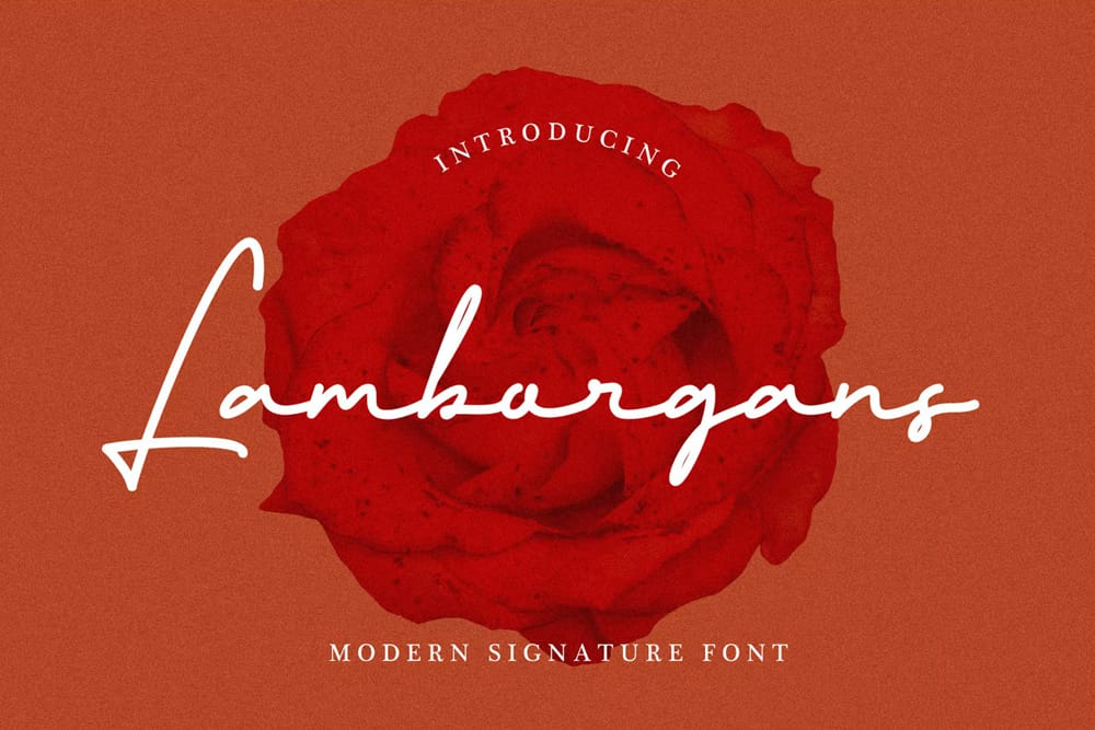 Amazing Free Signature Fonts 3 Lamborgans Signature