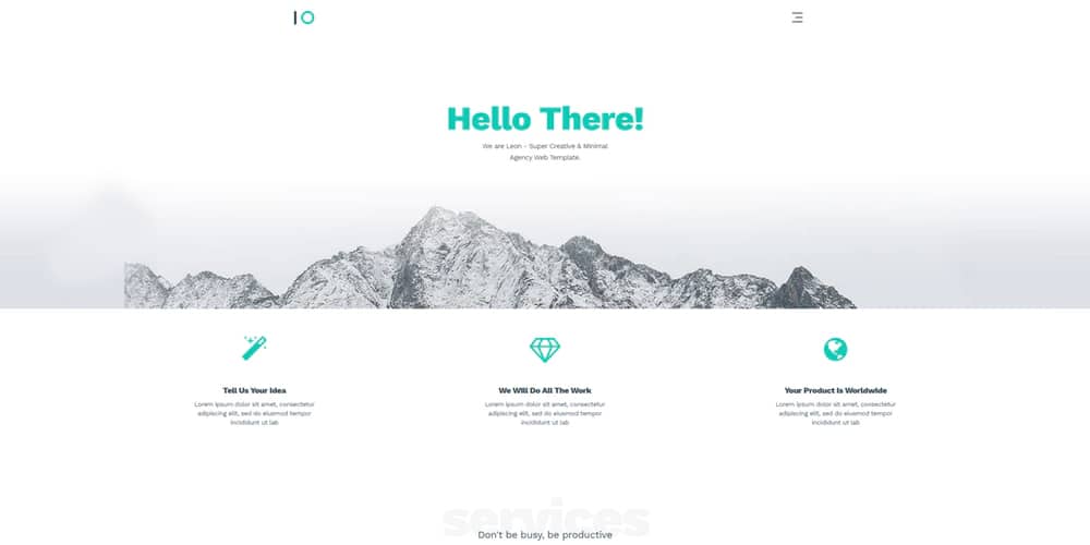 Leon Html Agency Website Template