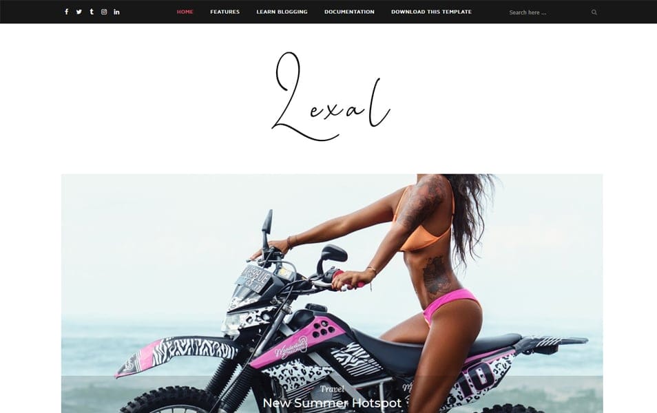 300+ Best Free Responsive Blogger Templates 2025 160 Lexel Responsive Blogger Template