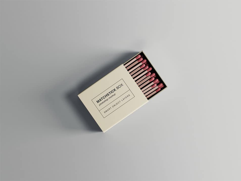 Matchstick Box Mockup 2 Matchstick Box Mockup