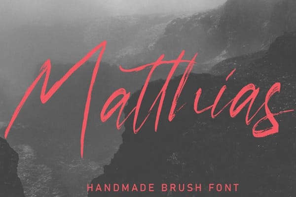 Matthias Brush Script 