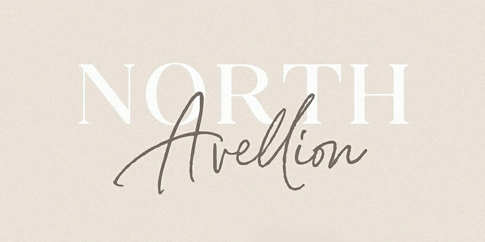 Amazing Free Signature Fonts 84 North Avellion Font Duo
